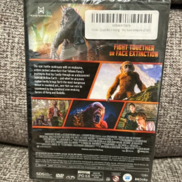 FACTORY SEALED Godzilla x Kong: The New Empire DVD Warner Bros 2024 - Picture 2 of 3